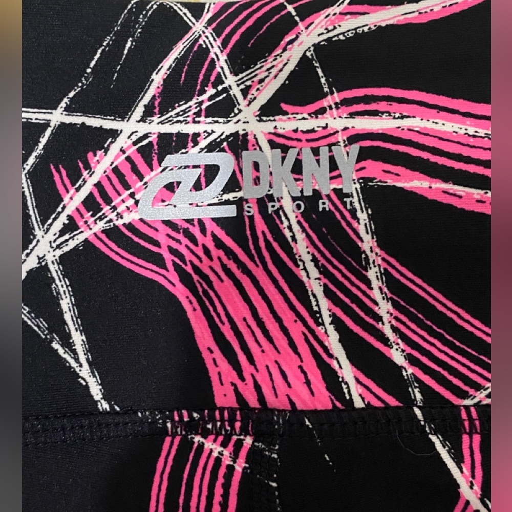 NWT DKNY Electric Shock Print High Waist Legging. - Picture 7 of 9